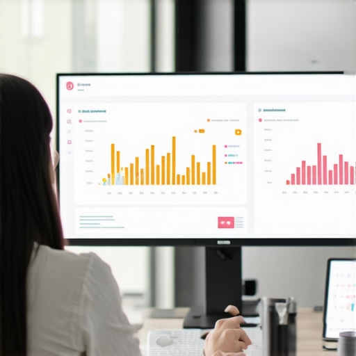 Person reviewing heatmap and analytics data on a computer for local SEO optimization