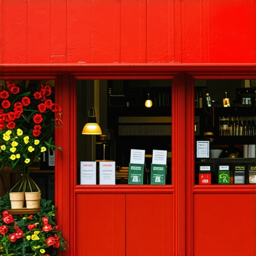 Local customers interacting with a business storefront, highlighting engagement and community involvement.