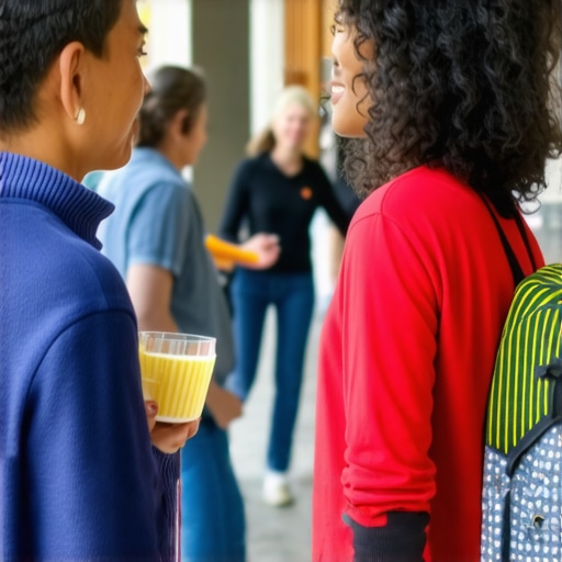 Local community participating in a lively business event, fostering engagement and trust