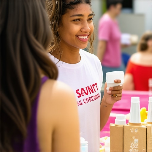 Community Engagement Event for Local SEO People participating in a community event demonstrating active engagement and local business support.