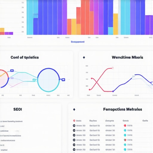 Screenshot of analytics dashboard displaying CTR, bounce rate, and session duration for local SEO