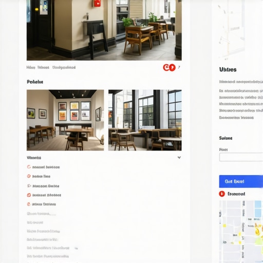 Optimized local business listing with engaging visuals and CTA