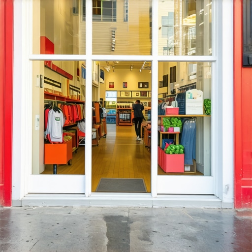 A virtual reality tour of a storefront using AR technology