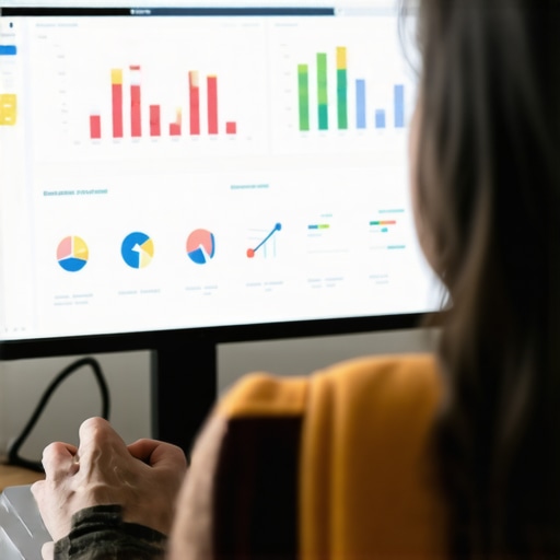 Person reviewing analytics for local SEO improvement