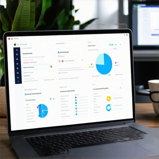 Analytics dashboard and SEO tools on a computer screen for local SEO