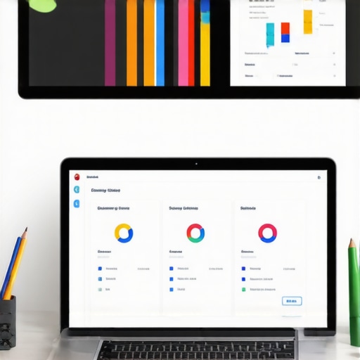 A workspace featuring SEO analytics and tools used for local search optimization.