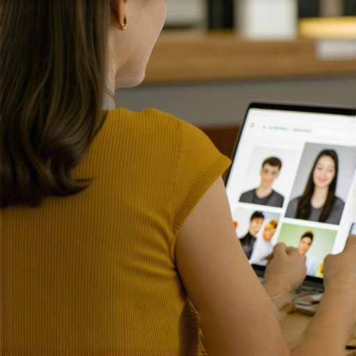 Business owner interacting with customers online through a laptop