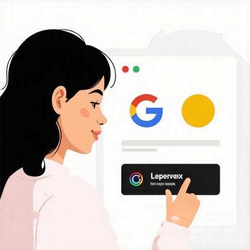 Person updating Google Business profile with CTA buttons and visuals