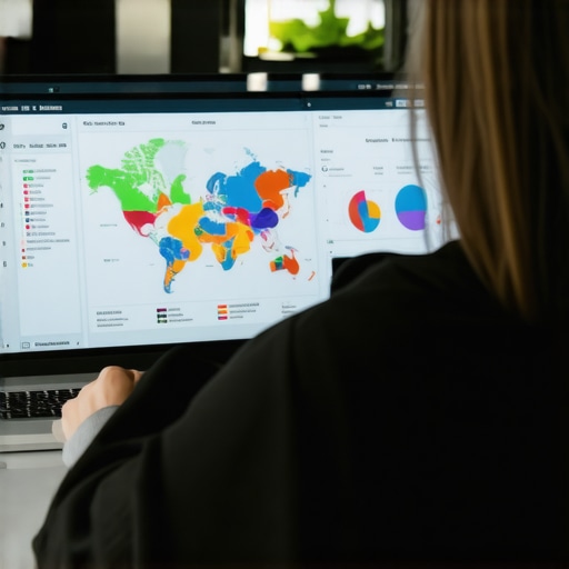 Person reviewing local SEO metrics and engagement signals on computer
