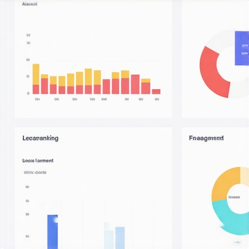 Dashboard displaying local rankings and engagement metrics
