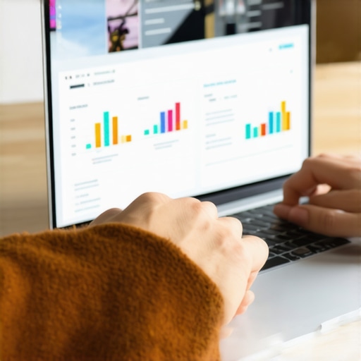 Person analyzing local SEO metrics on a laptop with various SEO tools open